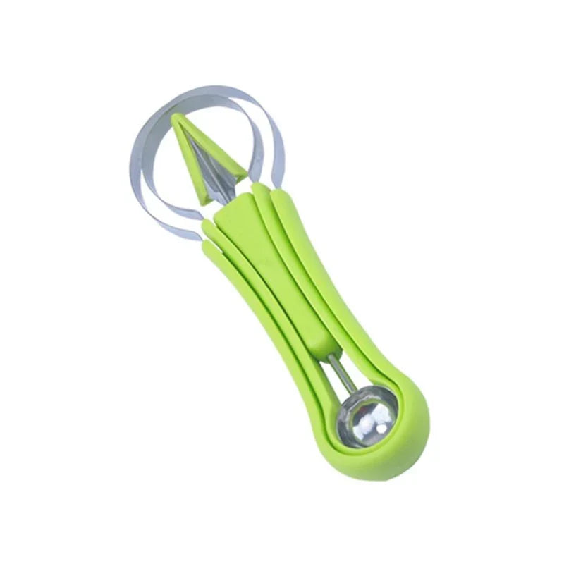 Three-in-One Stainless Steel Multi-Purpose Fruit Ball Excavator Spoon