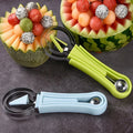 Three-in-One Stainless Steel Multi-Purpose Fruit Ball Excavator Spoon